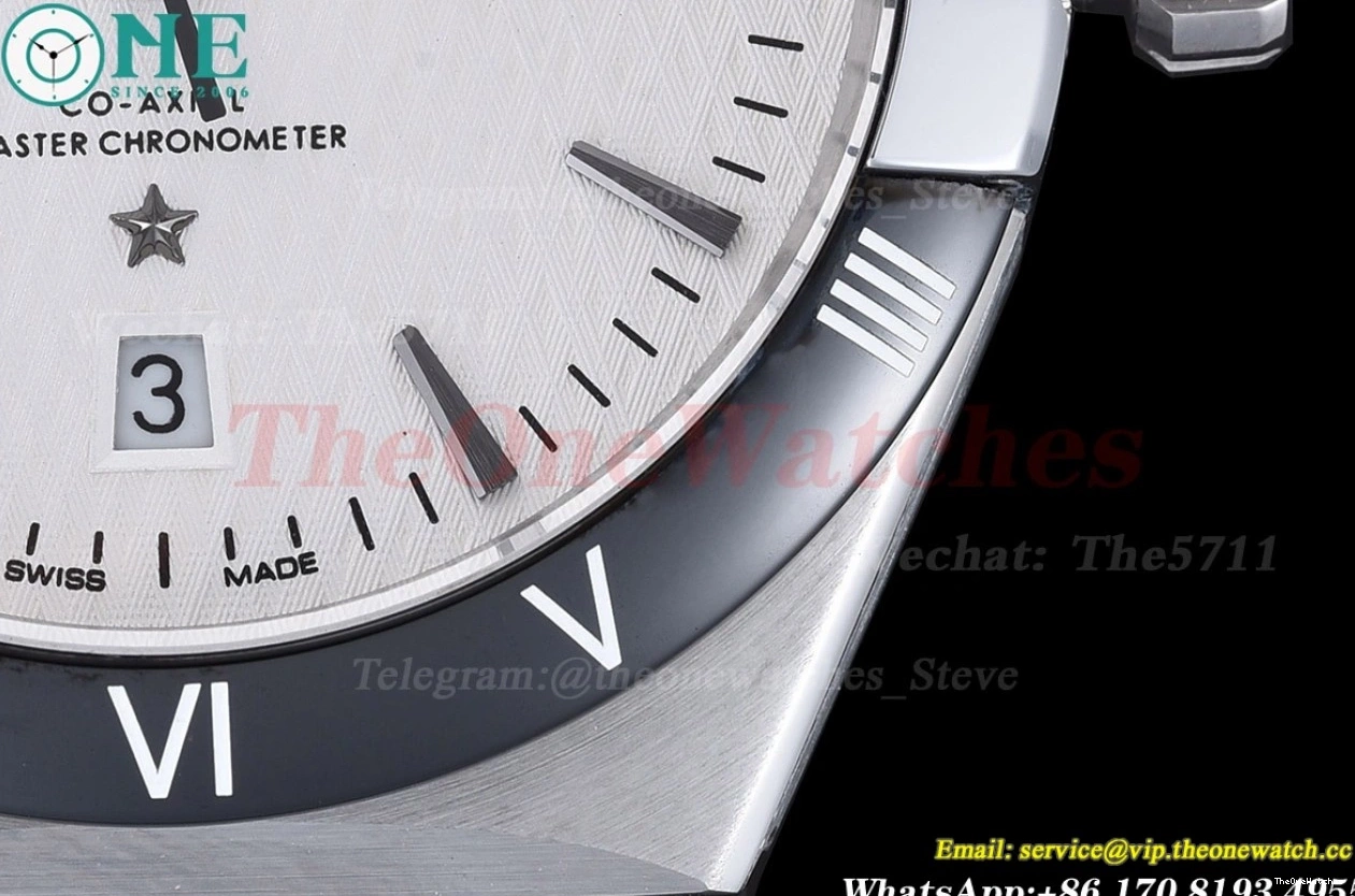 White 41mm Dial LE Constellation GDF Cer MY8215 SS 0204